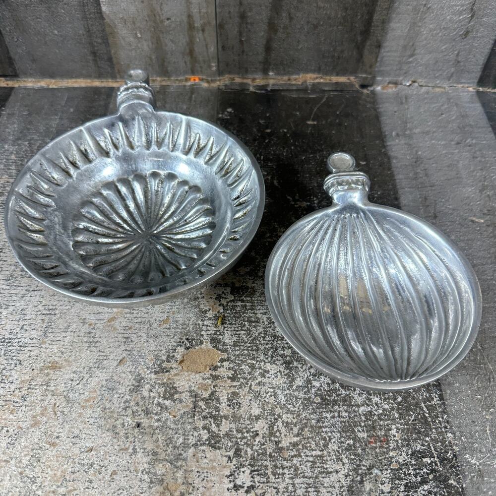 Mariposa Christmas Candy Dish Nut Dish Silver Ornament Lot